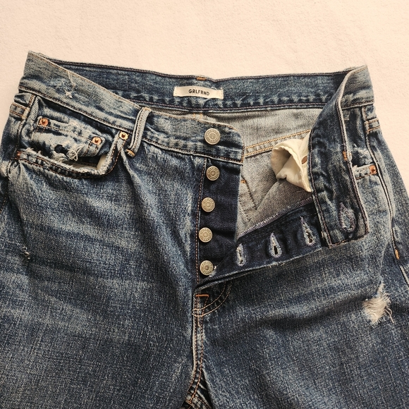 GRLFRND Helena Button Front High-Rise Straight Crop Leg Jeans - Picture 14 of 14